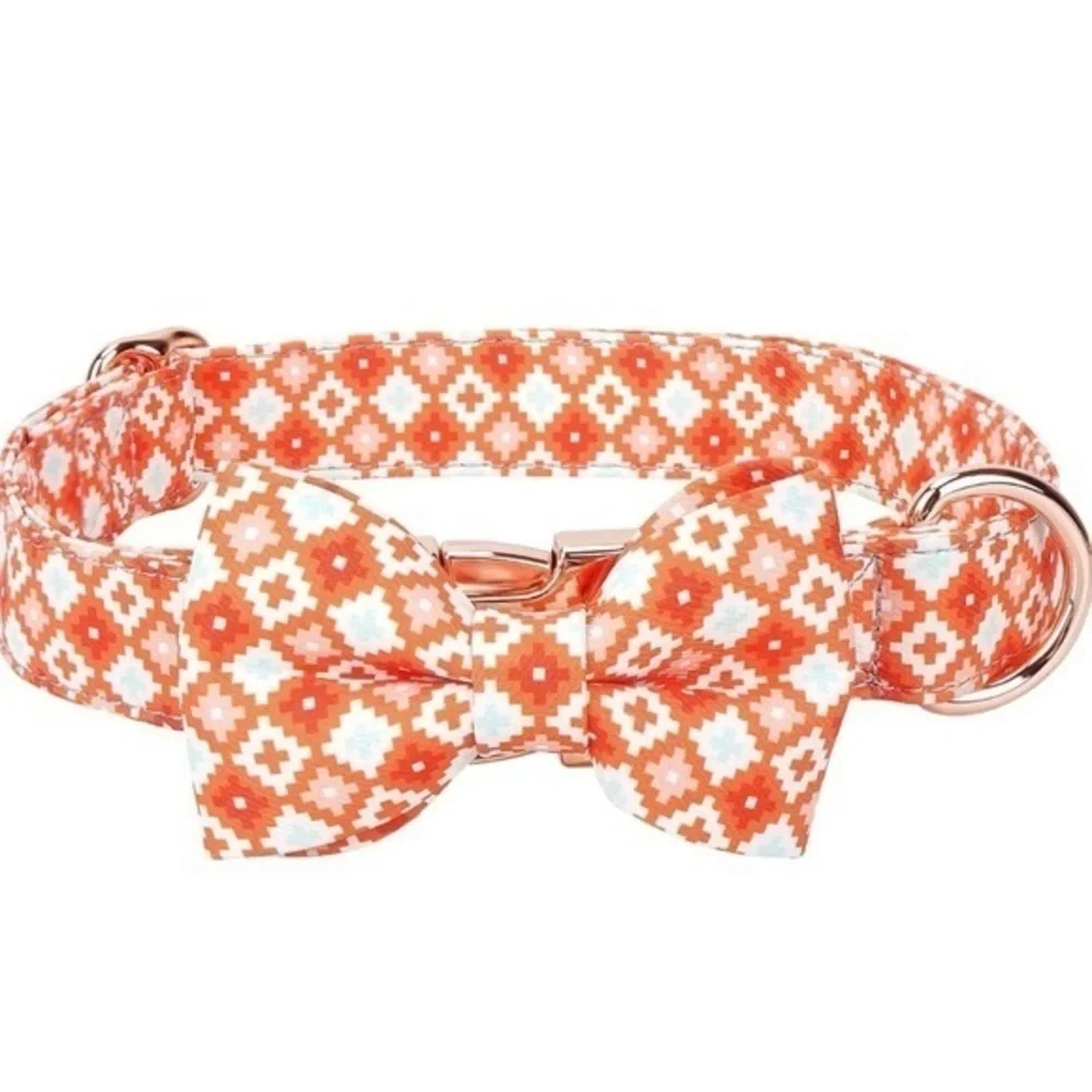 Bow tie Dog Collar Size M
